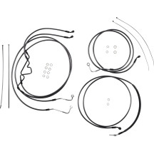 Black Pearl™ Designer Handlebar Installation Kit — 8" ape hanger, Black