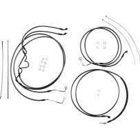 Black Pearl™ Designer Handlebar Installation Kit — 8" ape hanger, Black