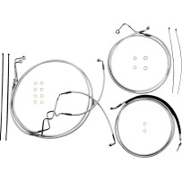 Sterling Chromite II® Designer Handlebar Installation Kit — Ape hanger, 10" risers, Chrome