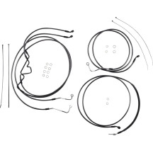 Black Pearl™ Designer Handlebar Installation Kit — 10" handlebar height, ape hanger, black