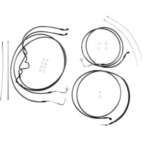 Black Pearl™ Designer Handlebar Installation Kit — 10" handlebar height, ape hanger, black