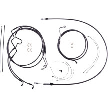 KARBONFIBR Designer Handlebar Installation Kit — Ape hanger fit, 6", Carbon fiber