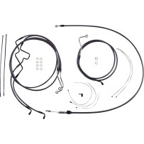 KARBONFIBR Designer Handlebar Installation Kit — Ape hanger fit, 6", Carbon fiber