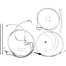 Sterling Chromite II® Designer Handlebar Installation Kit — 6" fit, ape hanger, chrome finish