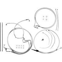 Sterling Chromite II® Designer Handlebar Installation Kit — 8" riser, Ape hanger, Chrome