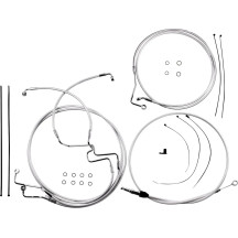 Sterling Chromite II® Designer Handlebar Installation Kit — Fits 10" handlebar height, ape hanger, Chrome clear-coated