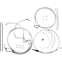 Sterling Chromite II® Designer Handlebar Installation Kit — Fits 10" handlebar height, ape hanger, Chrome clear-coated