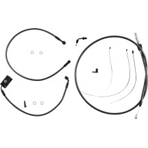 Black Pearl™ Designer Handlebar Installation Kit — 6" (15.2 cm) handlebar height, Ape Hanger fit, Black