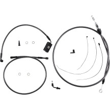 KARBONFIBR Designer Handlebar Installation Kit — 6" risers, ape hanger, Carbon Fiber