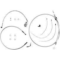 Sterling Chromite II® Designer Handlebar Installation Kit — 8" riser, Ape Hanger, Chrome