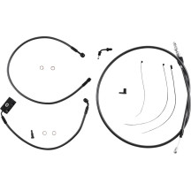 Black Pearl™ Designer Handlebar Installation Kit — Ape hanger, 25.5 cm (10"), Black