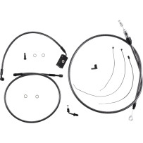 KARBONFIBR Designer Handlebar Installation Kit — Ape Hanger, 10", Carbon Fiber