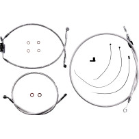 Sterling Chromite II® Designer Handlebar Installation Kit — Ape hanger, 8 in, Chrome