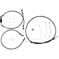 Black Pearl™ Designer Handlebar Installation Kit — 8" handlebar height, Ape Hanger fit, Black