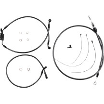 KARBONFIBR Designer Handlebar Installation Kit — 8" ape hanger, Carbon Fiber