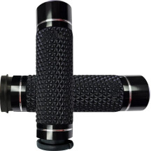 K25 Grips — 25.4 mm (1") handlebar diameter, Anodized Black