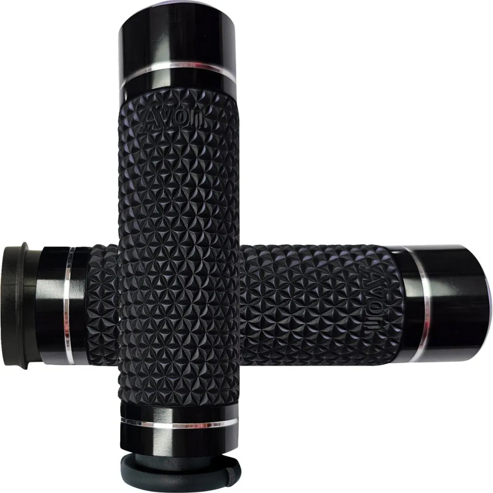 K25 Grips — 25.4 mm (1") handlebar diameter, Anodized Black