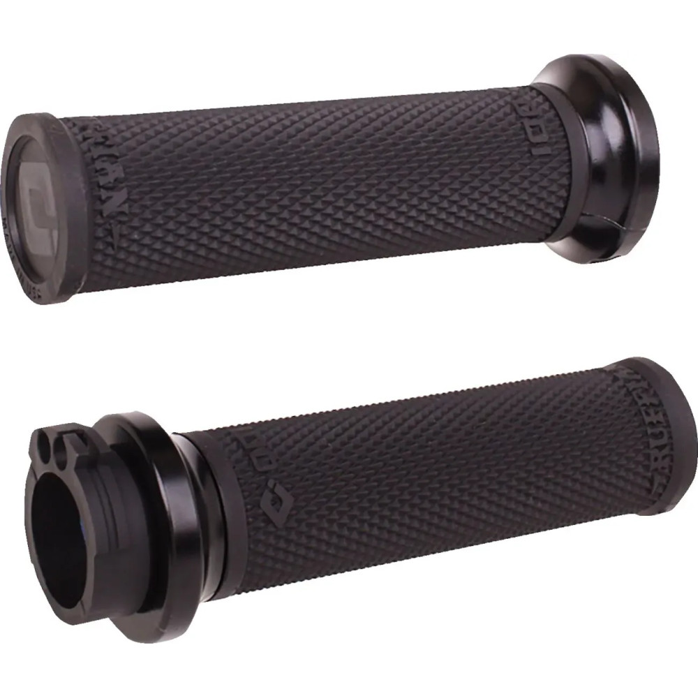Ruffian Lock-On Street Grips — 25.4 mm (1 in) handlebar, Black
