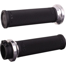Ruffian Lock-On Street Grips — 25.4 mm (1") handlebar, Black