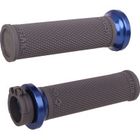 Ruffian Lock-On Street Grips — 25.4 mm (1"), Gray
