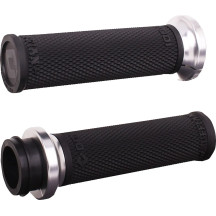 Ruffian Lock-On Street Grips — 25.4 mm (1") handlebar, Black