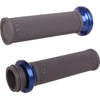 Ruffian Lock-On Street Grips — 25.4 mm (1"), Gray