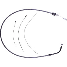 KARBONFIBR Quick Connect Upper Clutch Cable — 39-1/4" overall, 59 mm travel, Silver