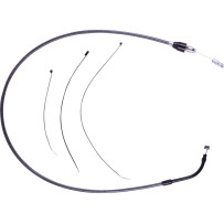 KARBONFIBR Quick Connect Upper Clutch Cable — 39-1/4" overall, 59 mm travel, Silver