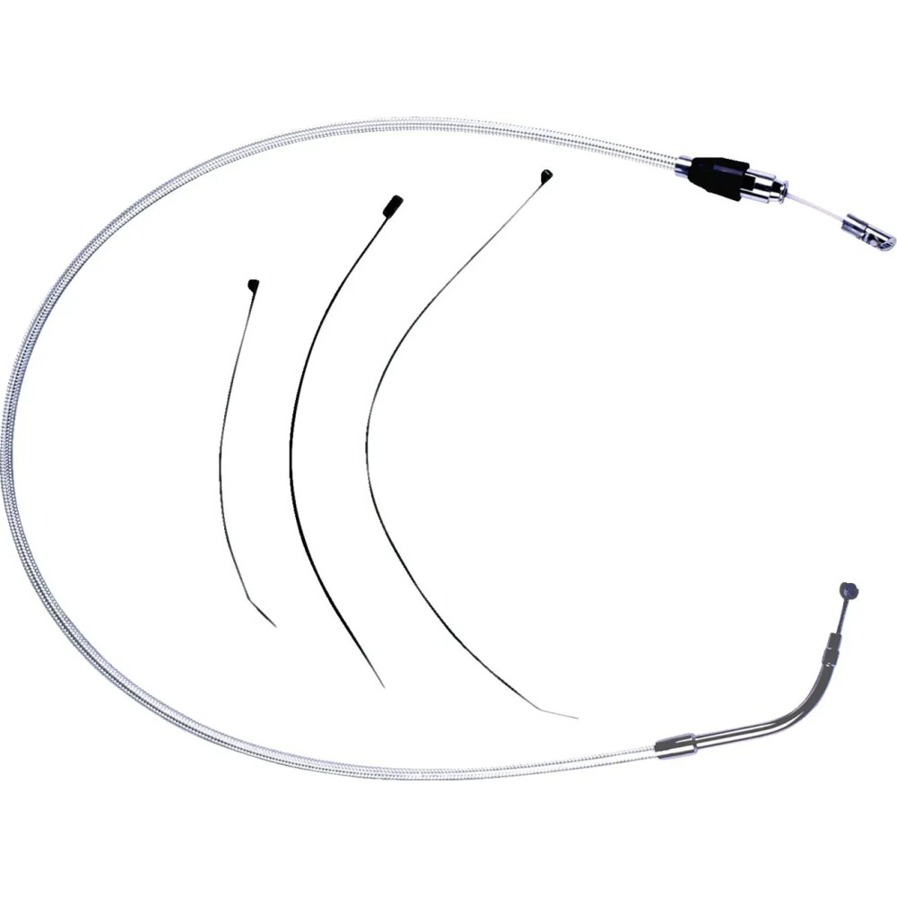 Sterling Chromite II® Quick Connect Upper Clutch Cable — 110 cm (43-1/4"), 59 mm (2-5/16"), Chrome