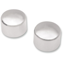 Axle Caps — Chrome, front