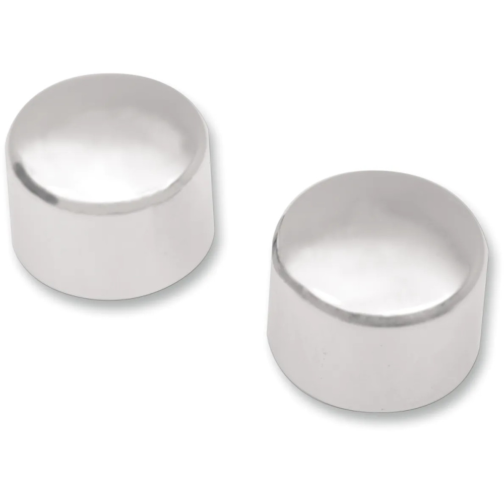 Axle Caps — Chrome, front