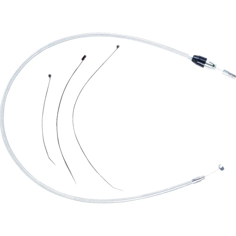 Sterling Chromite II® Quick Connect Upper Clutch Cable — 99 cm (39 in), 59 mm travel, Chrome