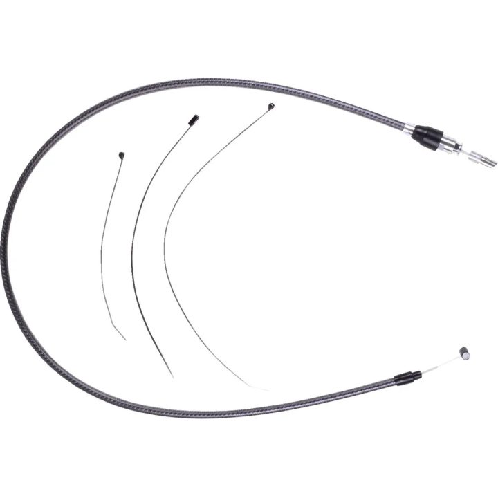 Cable superior de embrague Quick Connect KARBONFIBR — 99 cm, 59 mm recorrido, Plata