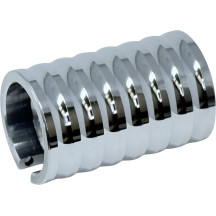 Oil Sending Unit Cover — Polished Silver, Billet Aluminum