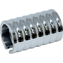 Oil Sending Unit Cover — Polished Silver, Billet Aluminum