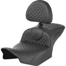 Dragon Scale Stitch Roadsofa™ Seat — 30-1/2" overall, 16" driver length, 14" driver width, Black
