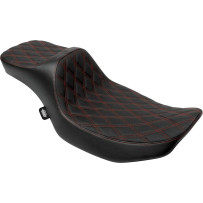 Asiento Predator III de alcance extendido — 75 cm de largo, 30,5 cm de ancho del conductor, Negro, Rojo