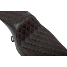 Extended Reach Predator III Seat — 29-1/2" length, 12" driver width, Black, Red