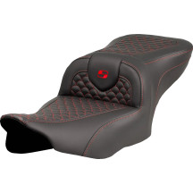 Dragon Scale Stitch Roadsofa™ Seat — Black, 16" driver length, 14" driver width