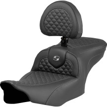 Dragon Scale Stitch Roadsofa™ Seat — 2-Up, 77.5 cm (30.5") overall, Black