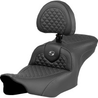 Dragon Scale Stitch Roadsofa™ Seat — 2-Up, 77.5 cm (30.5") overall, Black