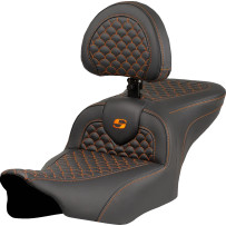 Dragon Scale Stitch Roadsofa™ Seat — 16" L x 14" W, 30-1/2" overall, Black