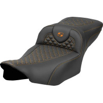 Dragon Scale Stitch Roadsofa™ Seat — 30.5 in overall, 17.5x14 in driver, Black
