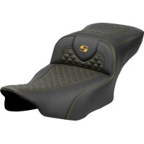 Dragon Scale Stitch Roadsofa™ Seat — 2-Up, Driver 17.5" × 14", Overall 30.5"