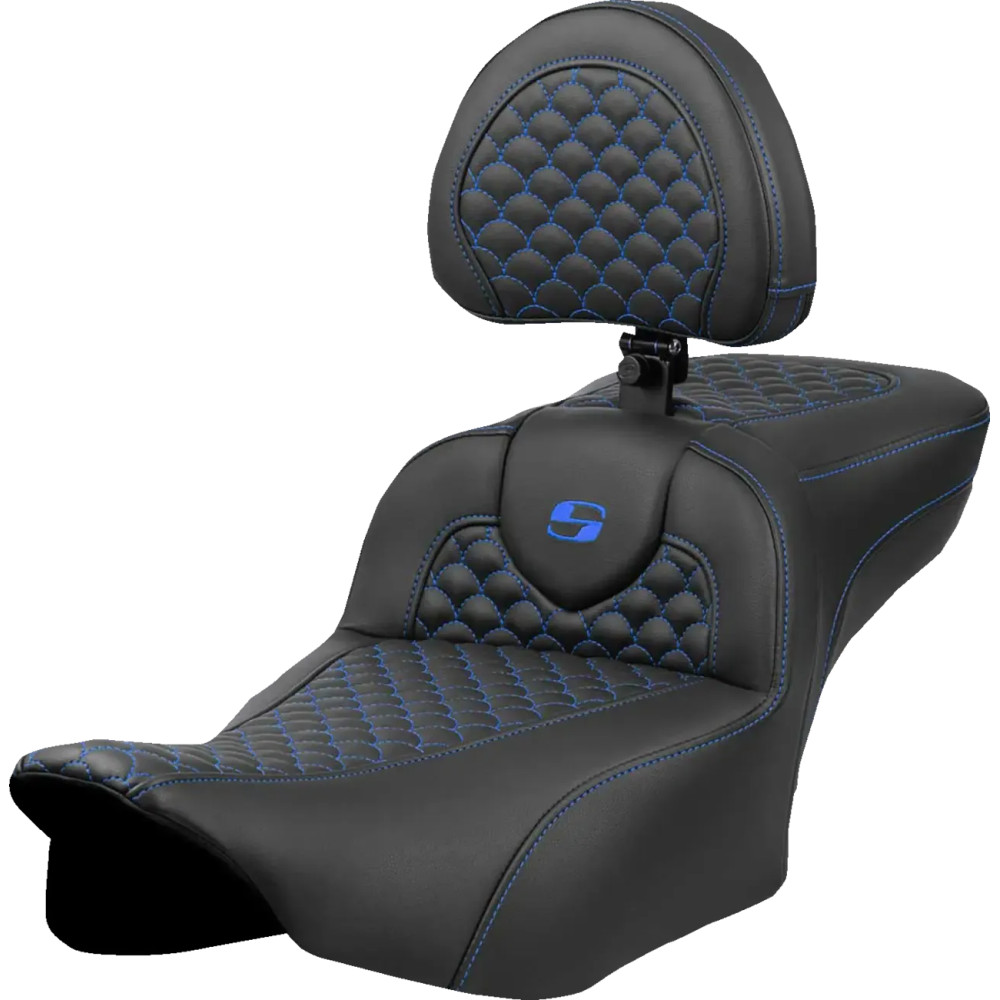 Dragon Scale Stitch Roadsofa™ Seat — 30.5" overall, 17.5" driver, 14" driver width, 5.5" lumbar, 2-Up