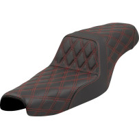 Lattice Stitch Step-Up Seat — 66 cm (26"), 2-Up, Black/Red
