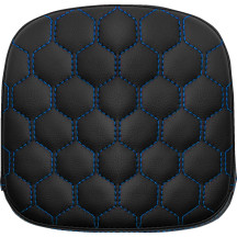 Honeycomb Sissy Bar Pad — 19 cm (7-1/2") height, Black, Blue