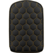 RoadSofa™ Honeycomb Sissy Bar Pad — Black, 28 cm (11")