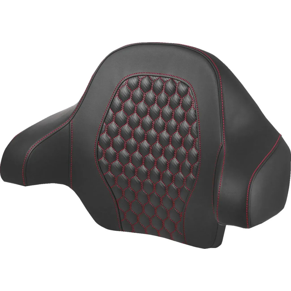 Honeycomb Tour Pack Backrest Pad — Tour-Pak®, Black, Red
