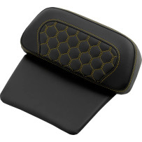 Honeycomb Chopped Tour Pak Pad — Fits H-D Touring models with Chopped Tour Paks, Black